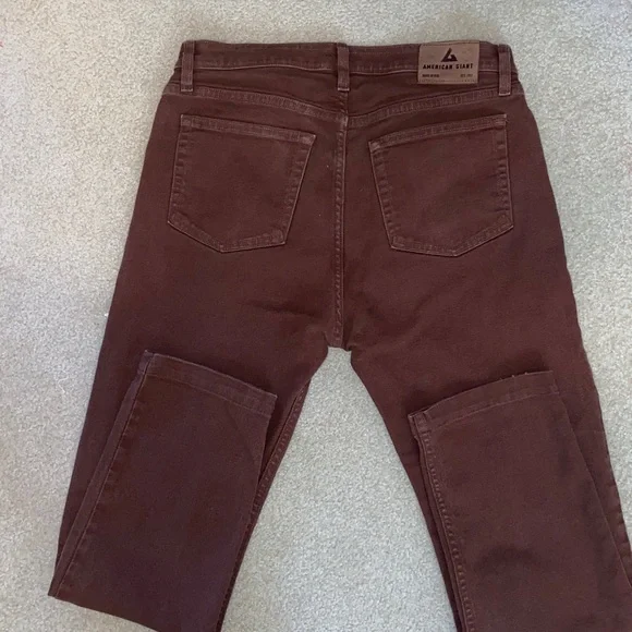 American Giant Mahogany Men’s Roughneck Slim Leg Stretch Canvas Jeans
34 x 30 - Picture 6 of 14